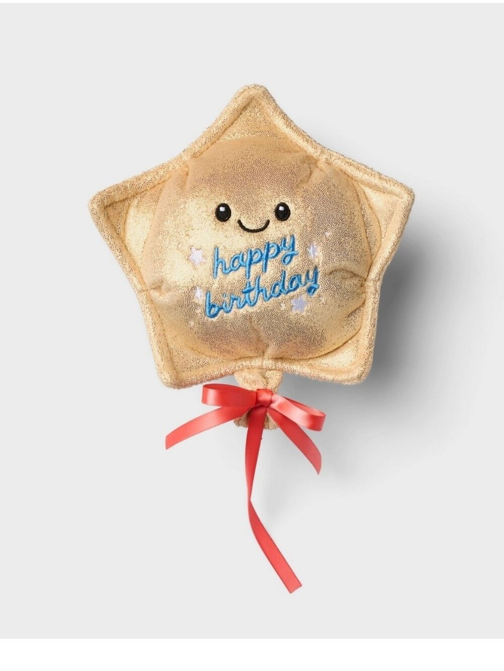 Gigglescape | 6" Gold Star Plush "Happy Birthday" Balloon